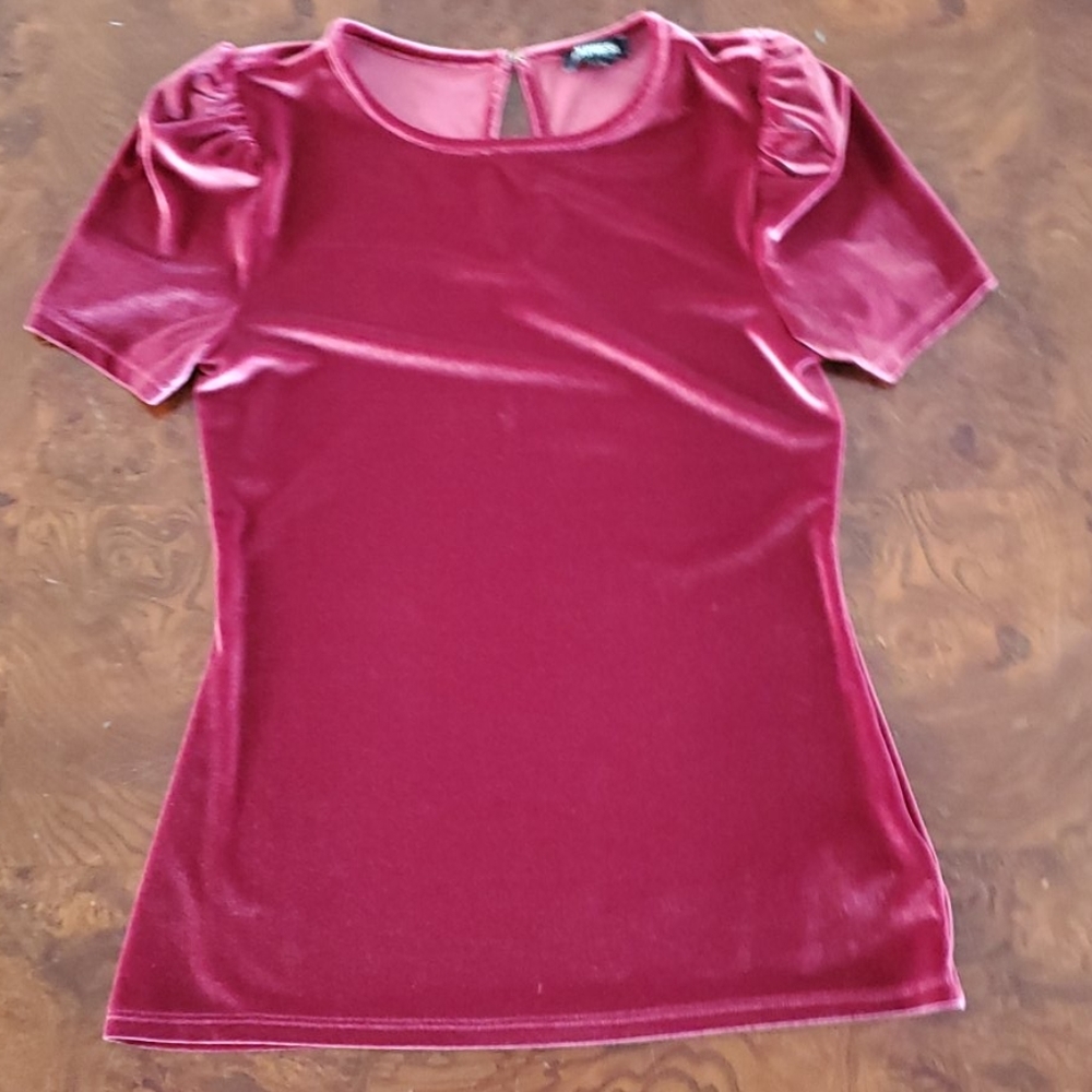 Velvet Burgundy Top
